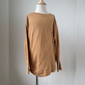 Zara Kids Tan Long Sleeve Tee | Size 8